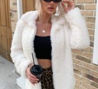 Open Front Teddy Coat