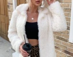 Open Front Teddy Coat