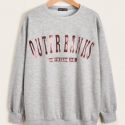 Outerbanks Graphic Heathered Knit Sweatshirt