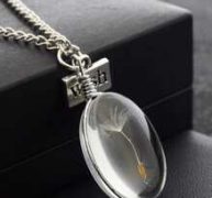 Oval Dandelion Glasses Necklace