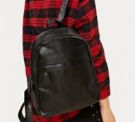 PU Backpack With Adjustable Straps
