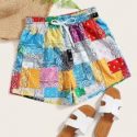 Paisley Patchwork Shorts