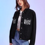 Paisley Print Denim Jacket