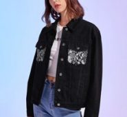 Paisley Print Denim Jacket