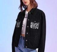 Paisley Print Denim Jacket