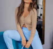 Pearls Button Placket Ribbed Knit Cardigan