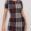 Plaid Bodycon Dress