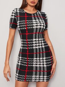 Plaid Bodycon Dress