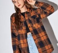Plaid Button Front Pocket Overshirt