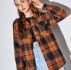 Plaid Button Front Pocket Overshirt