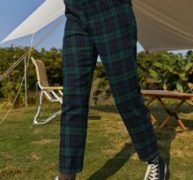 Plaid Carrot Pants