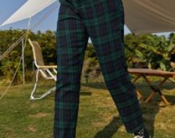 Plaid Carrot Pants