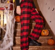 Plaid Chain Pants