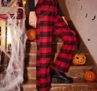 Plaid Chain Pants