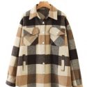 Plaid Flap Pocket Overshirt