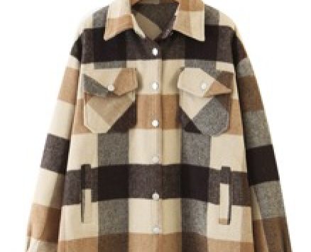 Plaid Flap Pocket Overshirt