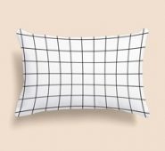 Plaid Lumbar Pillow Cover Without Filler