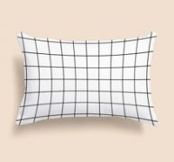 Plaid Lumbar Pillow Cover Without Filler