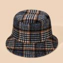 Plaid Pattern Bucket Hat