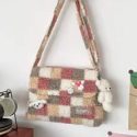 Plaid Pattern Shoulder Bag