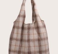 Plaid Pattern Tote Bag