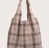 Plaid Pattern Tote Bag