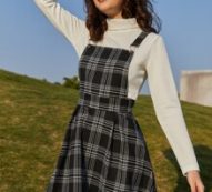 Plaid Pinafore Dress