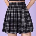 Plaid Pleated Skirt