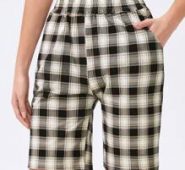 Plaid Print Bermuda Shorts