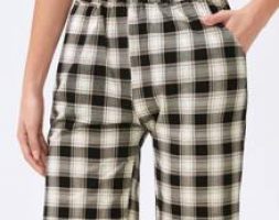 Plaid Print Bermuda Shorts