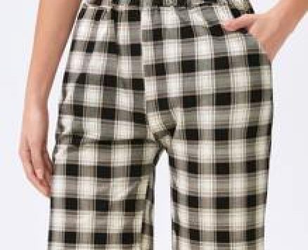 Plaid Print Bermuda Shorts