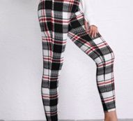 Plaid Print Leggings