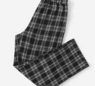 Plaid Print Pants