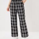 Plaid Print Pants