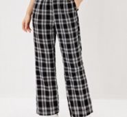 Plaid Print Pants