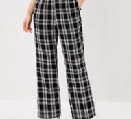 Plaid Print Pants