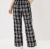 Plaid Print Pants