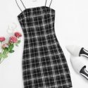 Plaid Slip Dress