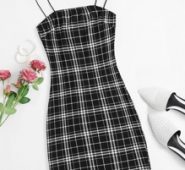 Plaid Slip Dress
