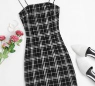 Plaid Slip Dress