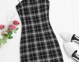 Plaid Slip Dress