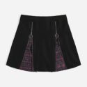 Plaid Zipper Front Skirt