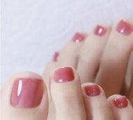 Plain Fake Nail 24pcs With Tape