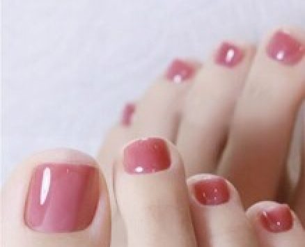 Plain Fake Nail 24pcs With Tape