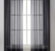 Plain Single Panel Sheer Curtain