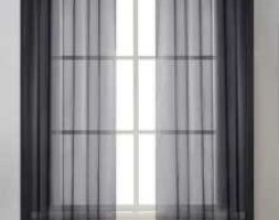 Plain Single Panel Sheer Curtain