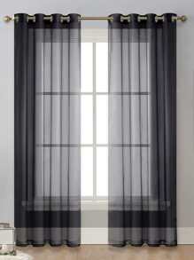 Plain Single Panel Sheer Curtain