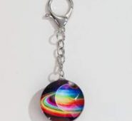 Planet Graphic Bag Charm