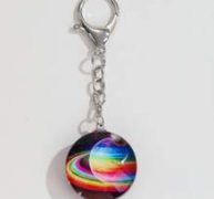 Planet Graphic Bag Charm