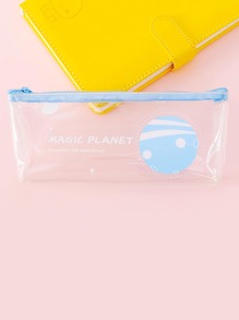 Planet Print Pencil Bag